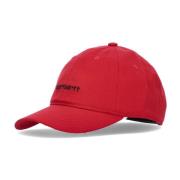 Gebogen Klep Canvas Script Cap Rocket Carhartt Wip , Red , Unisex