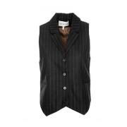 Elegante Vest met Nadelstrepen Munthe , Black , Dames