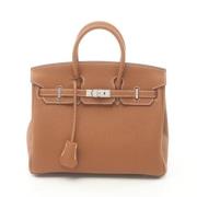 Pre-owned Leather handbags Hermès Vintage , Brown , Dames