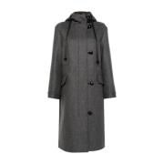 Grijze Vincent Coat Elegante Wintermode Semicouture , Gray , Dames