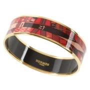 Pre-owned Fabric bracelets Hermès Vintage , Red , Dames