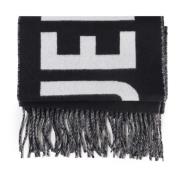 Zwart Wol Fringed Sjaal Jacquemus , Black , Unisex