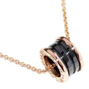 Pre-owned Metal necklaces Bvlgari Vintage , Black , Dames