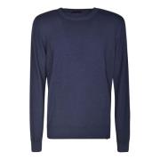 Round-neck Knitwear Fay , Blue , Heren