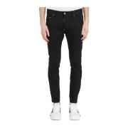 Stretch Denim Jeans Dsquared2 , Black , Heren