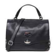 Zwarte Dubbele Slot Tas Zanellato , Black , Dames