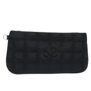 Pre-owned Fabric clutches Chanel Vintage , Black , Dames