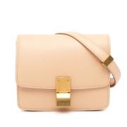 Pre-owned Leather crossbody-bags Celine Vintage , Beige , Dames