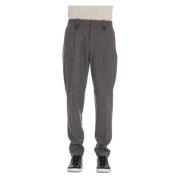 Grijze Wol-Kasjmier Broek Eleventy , Gray , Heren