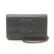 Pre-owned Fabric chanel-bags Chanel Vintage , Black , Dames