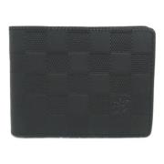 Pre-owned Canvas wallets Louis Vuitton Vintage , Black , Dames