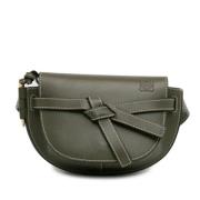 Pre-owned Leather shoulder-bags Loewe Pre-owned , Green , Dames