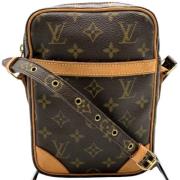 Pre-owned Canvas louis-vuitton-bags Louis Vuitton Vintage , Brown , Da...