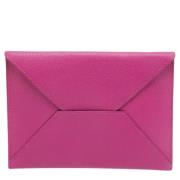 Pre-owned Leather wallets Hermès Vintage , Purple , Dames