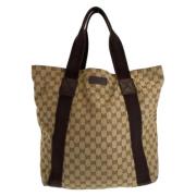 Pre-owned Canvas totes Gucci Vintage , Brown , Heren