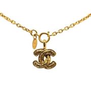 Pre-owned Metal chanel-jewelry Chanel Vintage , Yellow , Dames