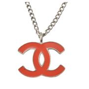 Pre-owned Metal chanel-jewelry Chanel Vintage , Orange , Dames