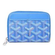 Pre-owned Canvas wallets Goyard Vintage , Blue , Dames