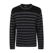 Zwarte Crew Neck Sweater PS By Paul Smith , Black , Heren