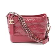 Pre-owned Leather chanel-bags Chanel Vintage , Pink , Dames