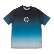 Gradient Logo T-Shirt Zwart/Groen Dolly Noire , Blue , Heren