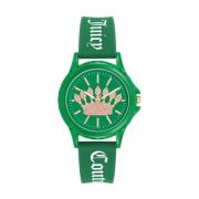 Groene Damesmode Horloge Juicy Couture , Green , Unisex