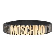 Gouden Jacquard Logo Riem Verstelbaar Ontwerp Moschino , Yellow , Dame...