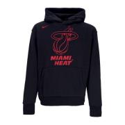 Miami Heat Hoodie Zwart Nike , Black , Heren