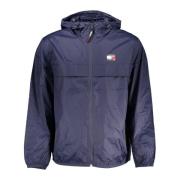 Sportieve Blauwe Jas met Borduursel Tommy Hilfiger , Blue , Heren