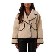 Trendy Herfstjas Object , Beige , Dames