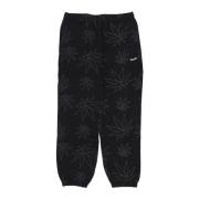 Zwarte Fleece Trainingsbroek HUF , Black , Heren