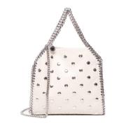 Mini Tote Tas met Studs Stella McCartney , White , Dames