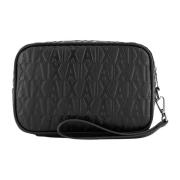 Mannen Beauty Case met Logo Armani Exchange , Black , Heren