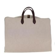 Pre-owned Canvas travel-bags Hermès Vintage , Beige , Unisex