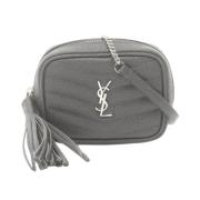 Pre-owned Leather shoulder-bags Yves Saint Laurent Vintage , Gray , Da...