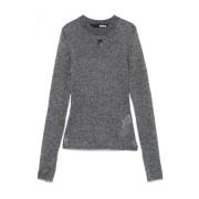 Paillet Mohair Trui Antraciet Grijs Rotate Birger Christensen , Gray ,...