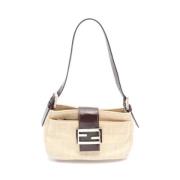 Pre-owned Leather fendi-bags Fendi Vintage , Beige , Dames