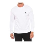 Ronde Hals Sweater U.s. Polo Assn. , White , Heren