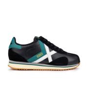 Retro Sapporo Zwarte Sneaker Munich , Black , Heren