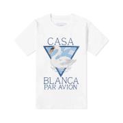 Par Avion T-Shirt Casablanca , White , Heren