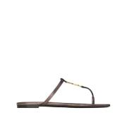 Stijlvolle Sandalen voor de Zomer Saint Laurent , Black , Dames