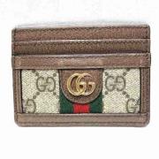 Pre-owned Leather wallets Gucci Vintage , Brown , Dames