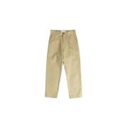 Beige Katoenen Straight-Leg Broek Studio Nicholson , Beige , Heren