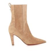 Zand Suède Enkellaarzen Christian Louboutin , Beige , Dames