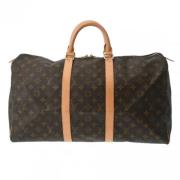 Pre-owned Canvas handbags Louis Vuitton Vintage , Brown , Dames