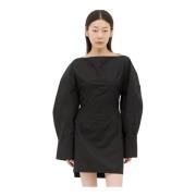 Poplin Overhemdjurk Jas Jacquemus , Black , Dames