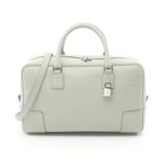 Pre-owned Leather handbags Loewe Pre-owned , Gray , Dames