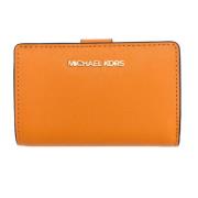 Leren portemonnee met tab-sluiting Michael Kors , Orange , Dames