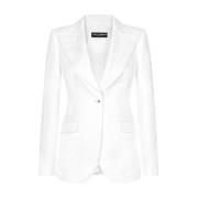 Stijlvolle Jas voor Mannen Dolce & Gabbana , White , Dames