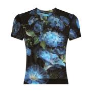 Stijlvol T-shirt met Uniek Ontwerp Dolce & Gabbana , Multicolor , Dame...